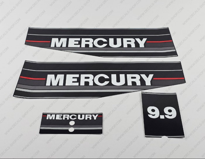 Mercury 9.9HP Two Stroke 1989-1993 Outboard Decal Kit